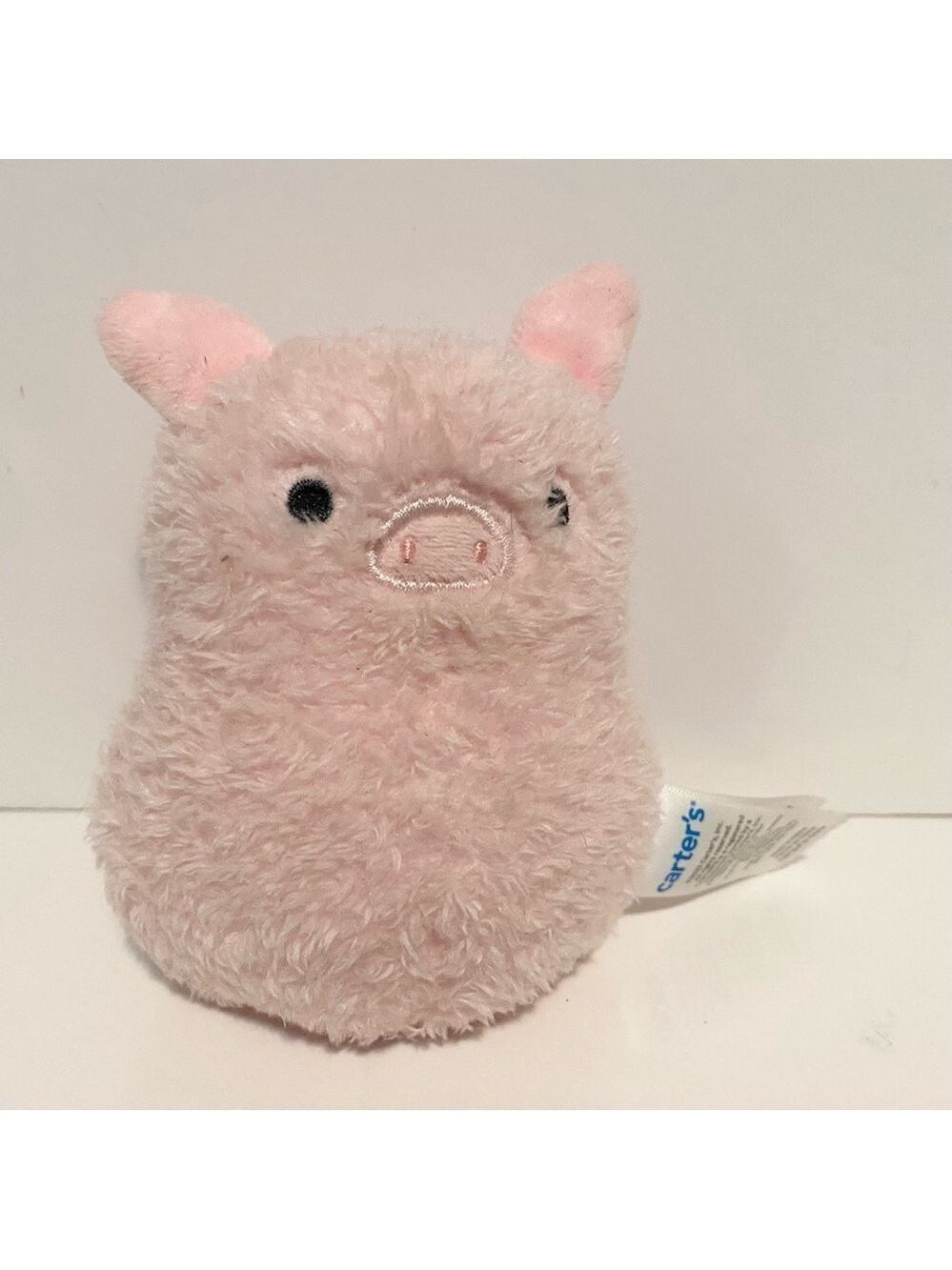 Carters Pig Plush 4” Soft Rattle Stuffed Animal 2023 Lovey Pink Piggy Carter’s
